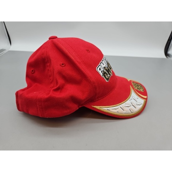 American Chopper Baseball Hat Strap Back Red Tuttel Fire Bike Pre-Owned - Picture 4 of 6
